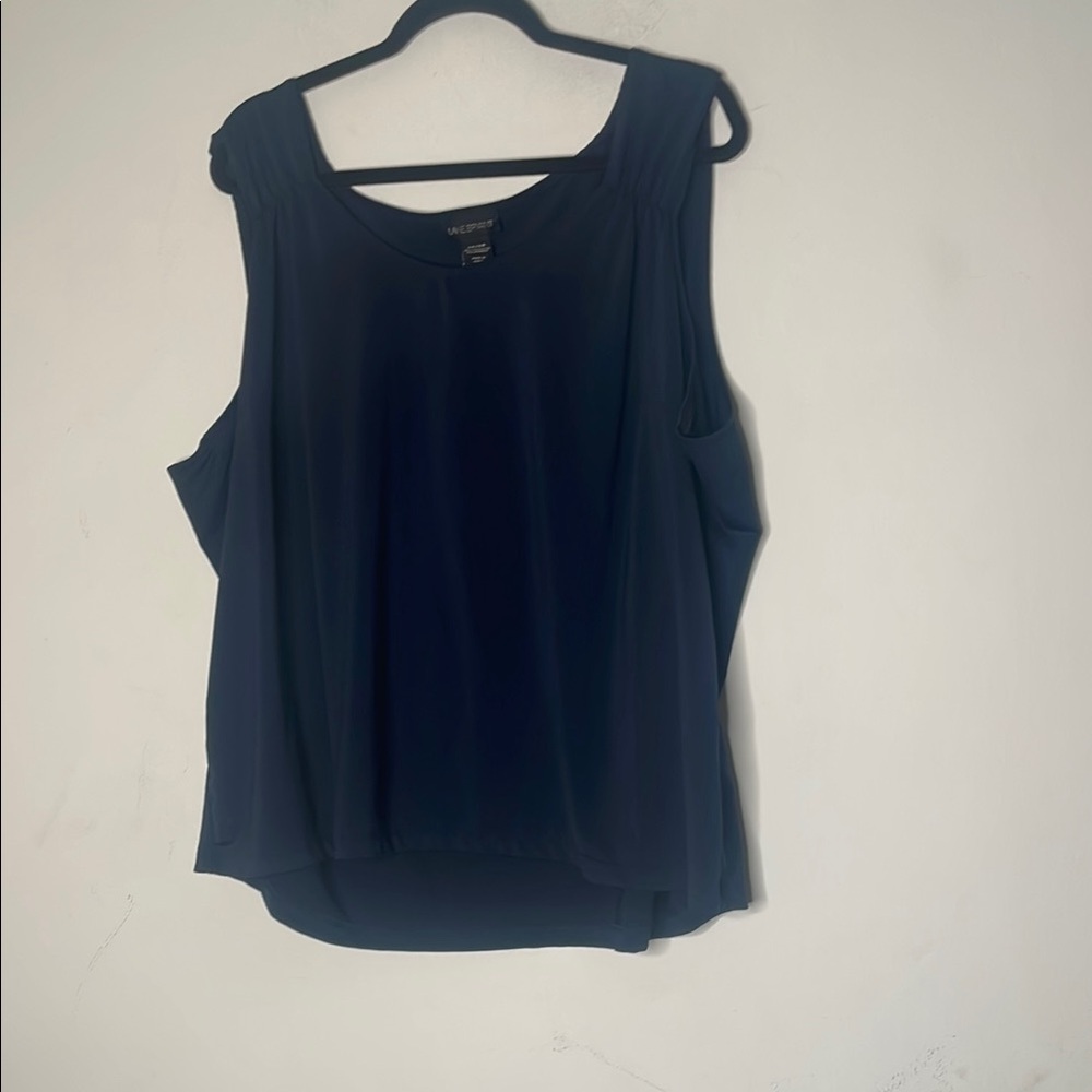 Lane Bryant Navy Blue Sleeveless Top